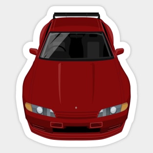 Skyline GTR V Spec R32 Body Kit - Dark Red Sticker